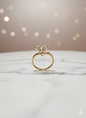Golden Butterfly Sparkle Ring