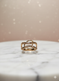 Intertwined Elegance Gold Ring